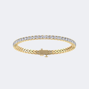 Pulsera de tenis con diamantes redondos engastados en punta de 6.00 quilates - Product Image 1