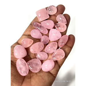 Morganita Rosa Natural, Gema Suelta en Cabujón, Formas y Tamaños Variados, de 20 a 30 mm Aprox. - Product Image 6