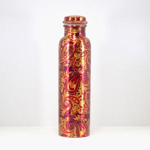 Botella de Agua de Cobre Puro de Doble Pared, Ecológica y de Diseño, a Prueba de Fugas, Compra Directa del Proveedor - Product Image 1