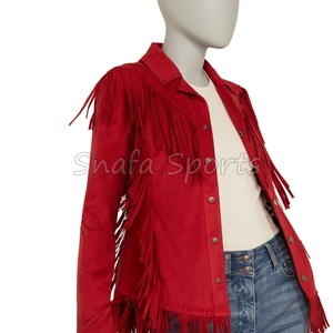 ขายเสื้อแจ็คเก็ตหนังผู้หญิง แฟชั่นใหม่ กันลม สไตล์คาวเกิร์ล พร้อมดีไซน์สั่งทำพิเศษ - Product Image 4