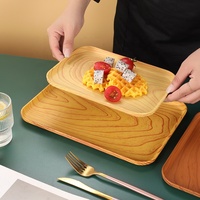Plateaux de service rectangulaires antidérapants pour restaurants, plateaux en plastique pour la restauration rapide, plateaux de service pour fruits et légumes