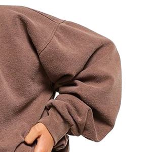 Chándal de algodón de alta calidad para mujer, chándal personalizado de gran tamaño, pantalones de chándal personalizados en blanco de peso pesado y conjuntos de Sudadera con capucha 2026 - Product Image 3