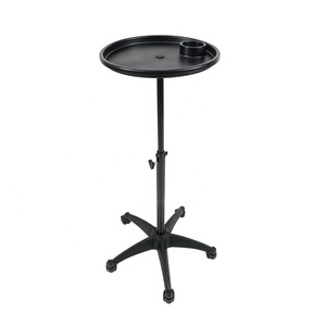 Custom Logo Modern Stainless Steel Adjustable 5-Wheel Rolling Salon Tray Hairdressing <b>Trolley</b> Hair Dye Cart - Product Image 1