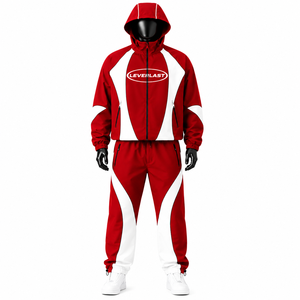 Conjunto Deportivo Personalizado, Chaqueta con Capucha Impermeable 100% Poliéster y Pantalones, Directo de Fábrica OEM - Product Image 2
