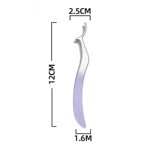 Pince à épiler pour cils 1/4 Gradient avec peigne, pointe en acier inoxydable, pince à sourcils droite 12 cm, outils de précision durables et modernes personnalisés - Product Image 6