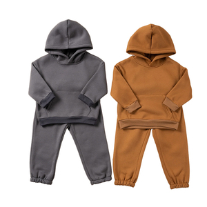 Conjunto Deportivo de Algodón para Niños, Pantalones Deportivos y Sudadera con Capucha, Conjunto Ecológico para Niños, Sudadera con Capucha de Felpa, Ropa Infantil - Product Image 5