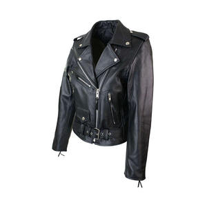 Chaqueta de Cuero Corta Unisex Personalizada OEM, Corte Ajustado, Cuello Alto, Impermeable, Informal de Invierno, Estilo Urbano, Tallas Grandes Disponibles - Product Image 2