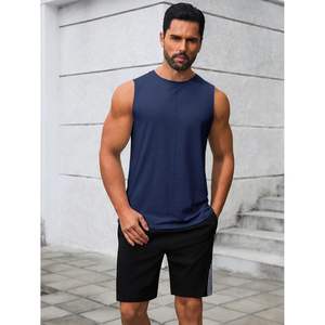 2025 camisetas sin mangas informales de verano para hombre, Camiseta básica de entrenamiento para gimnasio, camiseta muscular con capucha, ropa atlética sin mangas para gimnasio - Product Image 3