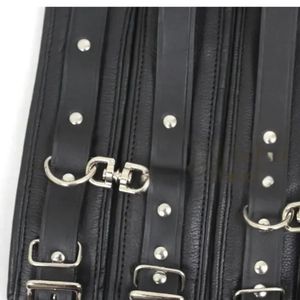 สายรัดข้อมือและข้อเท้าหนังแท้พิมพ์ลายด้วยความร้อน พร้อมด้านในบุด้วยหนังกลับนุ่ม ความกว้าง 4.5 ซม. - Product Image 6