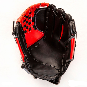 Red and Black <b>Baseball</b> <b>Glove</b> Right-Handed Durable Standard Style for Training - Product Image 2