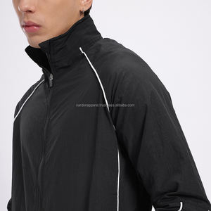 Nardon Apparels OEM Venta al por mayor Trending 2025 Custom Streetwear Navy Floral Chándal de gran tamaño para hombres - Product Image 6