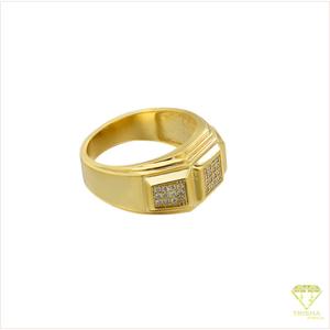 Bague géométrique de créateur en argent sterling 925 avec diamant moissanite et design scintillant multi-panneaux pour revendeurs de bijoux - Product Image 3