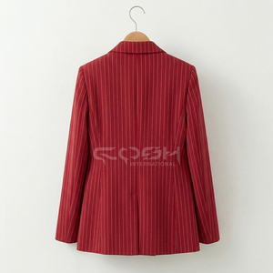 Cosh International - Blazer Rojo a Rayas de Doble Botonadura para Mujer, Estilo Griego Delta Sigma, Manga Larga - Product Image 4