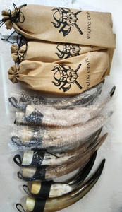 Cuerno de buey pulido de la mejor calidad, estilo Animal, boda y fiesta, cuerno para beber con cuero, precios efectivos, artesanías naturales - Product Image 3