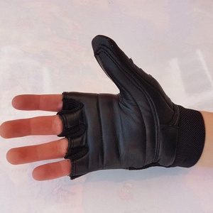 Best Performance Custom Designed Fingerless Wheelchair Gloves Real Soft Leather Waterproof for Outdoor Sports Gym Weight - Product Image 5