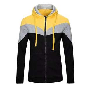 Sudadera con Capucha Oversize de Algodón 100% para Hombre, con Bolsillo y Bloques de Color, Estilo Urbano, para Invierno, Venta al por Mayor - Product Image 6