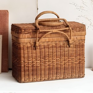 Maletas de viaje de ratán natural, maleta de picnic tejida, precio más barato en oferta. - Product Image 6