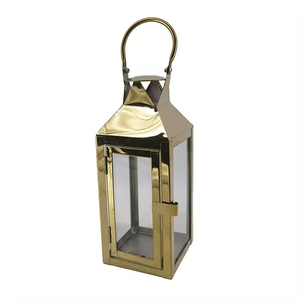 <b>Brass</b> <b>Lantern</b> With Glass Panels And Black Handle For Home Decoration Wedding Table Decor <b>Lantern</b> Durable Indoor Outdoor <b>Lantern</b> - Product Image 5