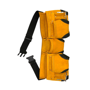Yellow Multi-Function Tool <b>Bag</b> with Adjustable Strap 10-14 Pockets Waist Tool Holder for Universal Storage - Product Image 4