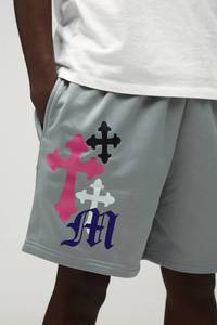 Pantalones Cortos de Forro Polar para Hombre con Estampado Personalizado, Ropa Urbana Informal con Gráficos Personalizados, Largos hasta la Rodilla, con Cordón Ajustable, de Algodón, para Uso Diario - Product Image 3