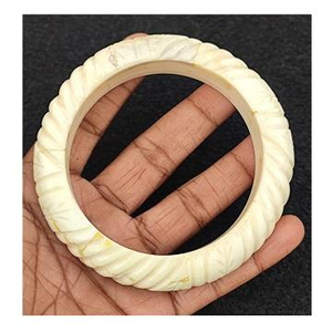 Modern High Quality Intricately Carved Eco-Friendly Round Horn Cuff <b>Bangles</b> High Polished Antique <b>Indian</b> Handcrafted - Product Image 2