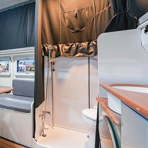 4x4 All Road Functional Camper Trailer Travel Caravan RV Mobile Home with <b>Kitchen</b> Sleeping Space for 4 Person - Product Image 5