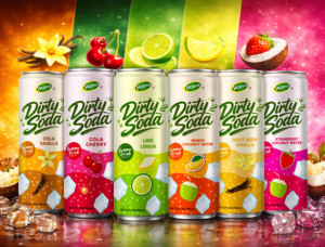 Cherry Flavored 355ml Canned Sparkling <b>Beverage</b> with Sacs 24-Pack OEM/Brand Private Label Ready-to-Drink - Product Image 2