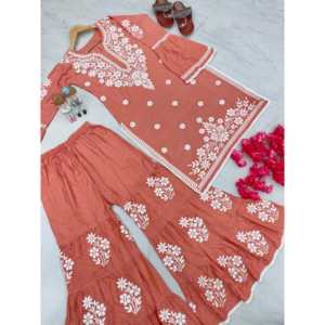 Conjunto de Top y Plazzo de fiesta para mujer de diseñador Traje elegante para ocasiones especiales - Product Image 6