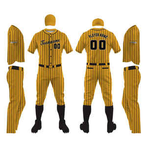 Nuevo Diseño Moderno Uniforme de Béisbol Personalizado 100% Poliéster para Hombre, Diseña Tu Propio Uniforme de Béisbol en Venta - Product Image 2