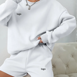 เสื้อสเวตเชิ้ตผู้หญิงคอกลมสีพื้นแบบขายส่ง น้ำหนัก 350 กรัม พร้อมปักโลโก้ตามสั่ง ในราคาที่เหมาะสม - Product Image 3