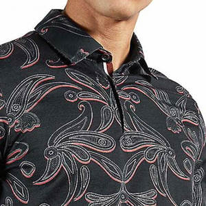 Chemises pour hommes en tissu de qualité supérieure, brodées, tricotées, décontractées, avec poche, anti-plis, 100 % coton, manches courtes pour l'été - Product Image 5