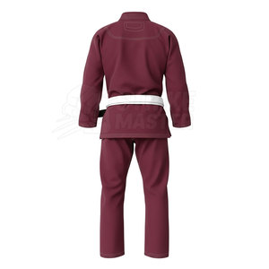 Kimono de Judo et BJJ en Coton Marron 100% Durable, Coupe Classique, avec Ceinture Blanche – Uniforme de BJJ de Haute Qualité pour une Mobilité Optimale - Product Image 6