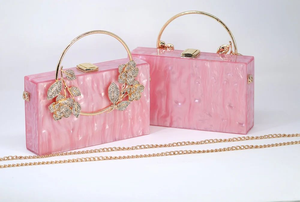 Pochette créative de luxe FAIZA CRAFT en résine écologique, faite à la main avec forme personnalisée, design époxy de haute qualité pour femmes et filles - Product Image 5