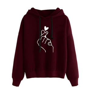 Sudaderas Personalizadas para Mujer con Logotipo Impreso en DTF, Sudadera Holgada de Felpa Rosa Bebé, Estilo Lavado Ácido para Invierno - Product Image 3