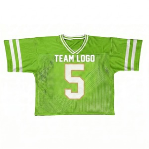 Precio al por Mayor, Pedidos al por Mayor, Camisetas de Fútbol Americano, Malla de Poliéster Resistente, Camiseta Personalizada para Equipos Escolares - Product Image 1