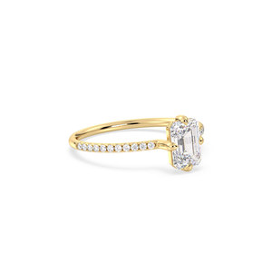 Bagues de fiançailles pour femmes REYES, design unique, or massif 14 carats, diamants de laboratoire HPHT CVD, fabricant, certificat IGI, bijoux. - Product Image 3