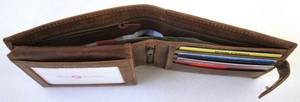 Portefeuille en cuir minimaliste pour homme, porte-cartes fin pour poche avant, vente en gros, personnalisable OEM, portefeuille ultra-fin en cuir véritable pour homme - Product Image 2