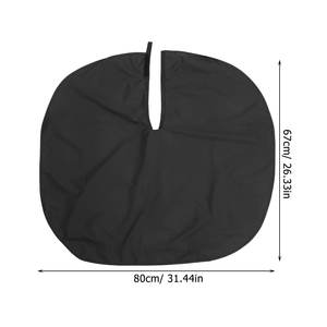 Cape de coiffure professionnelle noire en polyester, résistante à l'eau, pour barbier, salon, coupe de cheveux, coloration, coiffage, réutilisable - Product Image 5