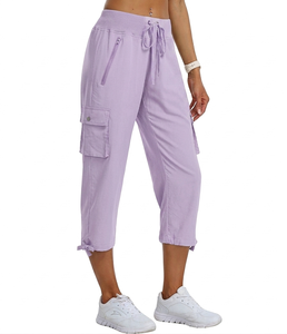 New Design Reasonable Prices Martial Multi-pockets Women Cargo Trousers Custom Loose Print Casual wear Women Cargo Trousers - Product Image 1
