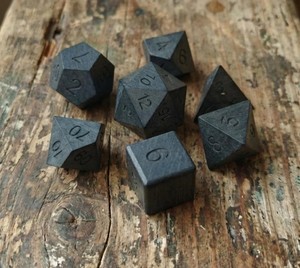 Wooden <b>Dice</b> Set <b>Polyhedral</b> Gaming <b>Dice</b> Natural Wood Strong Material Smooth Rolling Clear Numbers Tabletop - Product Image 4
