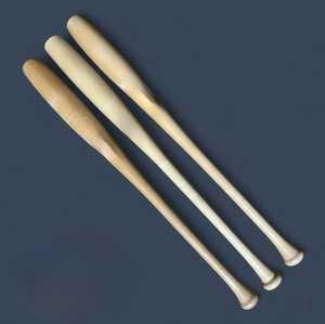 Battes de baseball en bois de haute qualité en gros en vrac bois personnalisé avec logo personnalisé et poignée adhérente - Product Image 1