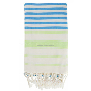 Handloom Turco Algodón Peshtemal Hammam Toalla Con Borlas Ideal Para Spa Yoga Y Playa Estilo De Vida Marcas - Product Image 3