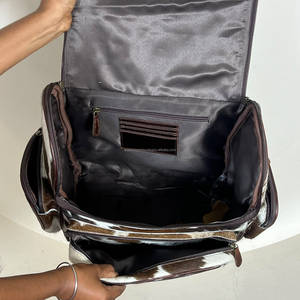 Factory Direct Wholesale Genuine Cowhide Leather with Boot Stitch <b>Backpack</b> Purse Tooled Flap Women Travel <b>School</b> Fashion Backpac - Product Image 6