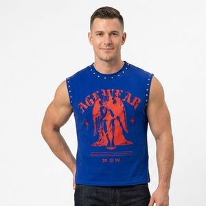 Custom Logo High Quality Casual Fashion 2026 New Design Men's Sleeveless Fitness Gym Tank Top Breathable Quick Dry Anti-Pilling - Product Image 1