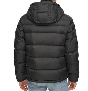Dernières tendances de la mode, vestes matelassées respirantes à capuche pour hommes, tissu polyester-coton de haute qualité, couleur bleu uni, taille plus, style bulle - Product Image 5