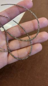 Cuentas de Diamante Natural Facetadas en Forma de Rondelle, 2 mm, 15 Pulgadas, Calidad AAA, para Fabricación de Joyería, Venta al Por Mayor - Product Image 6