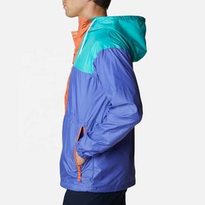 OEM al por mayor personalizar al aire libre chaqueta a prueba de viento hombres con capucha impermeable chaqueta cortavientos personalizada - Product Image 3