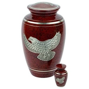 Urne funéraire bleue personnalisée avec motif palmier pour cendres d'adultes, vase commémoratif, urne décorative pour funérailles - Product Image 5