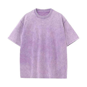 Camiseta de Hombre al por Mayor, Estilo Acid Wash, para Marcas de Streetwear Estadounidenses, Corte Holgado, 100% Algodón, Ecológica y Transpirable - Product Image 6