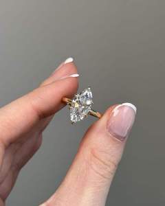 แหวนหมั้นเพชรทรงมาร์คีส์ 2.00 กะรัต ทองคำแท้ 14K แหวนเพชรเม็ดเดี่ยว ของขวัญวันครบรอบ เครื่องประดับชั้นดี - Product Image 1
